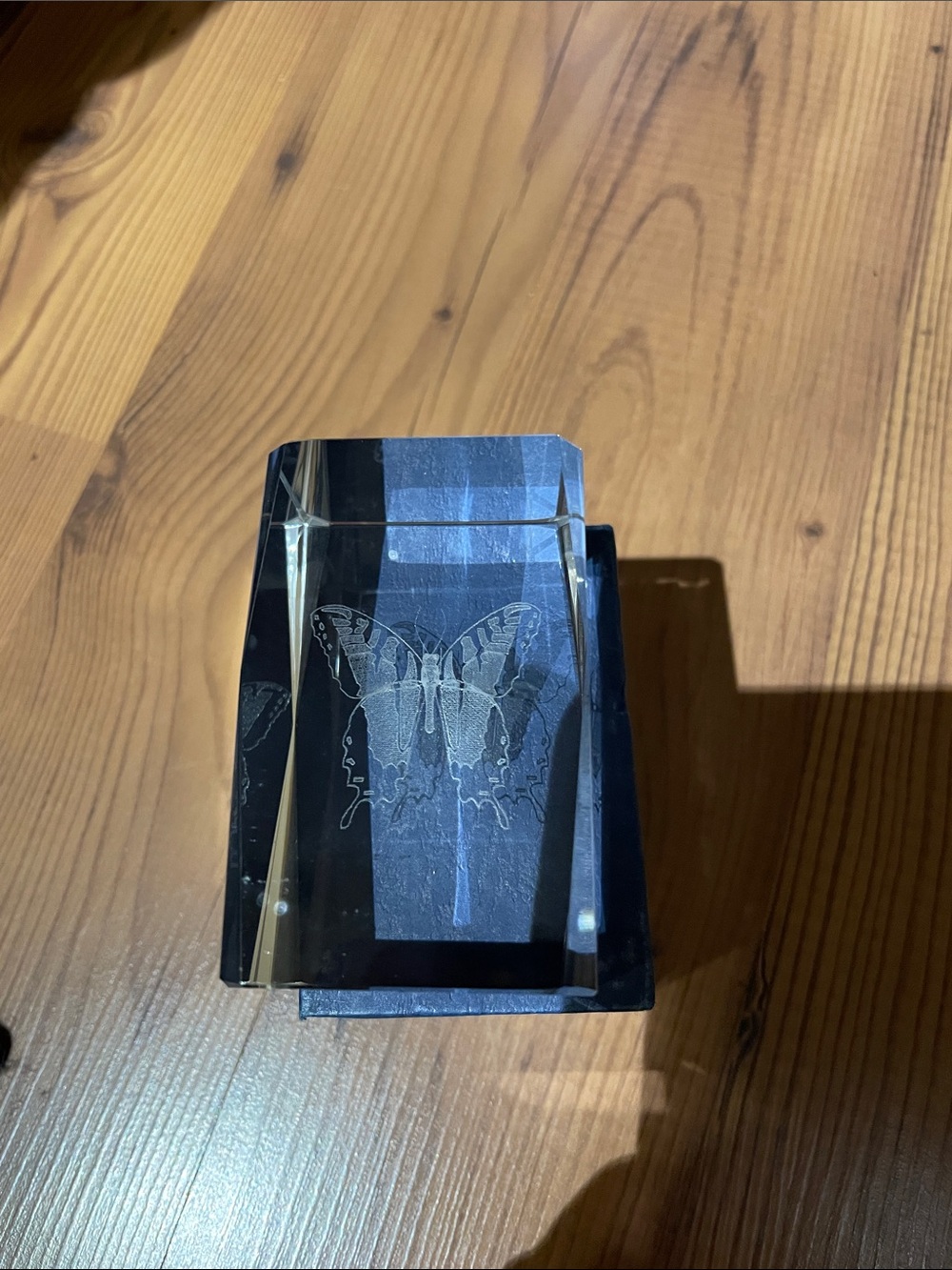 Crystal Butterfly Paperweight - Clear